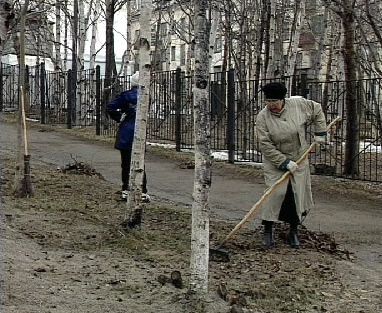 Субботник в Охе Субботник в Охе
